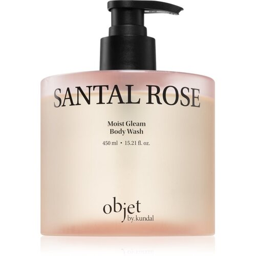 KUNDAL Objet Moist Gleam Body Wash parfumirani gel za prhanje za intenzivno vlažnost z vonjem Santal Rose 450 ml Slike