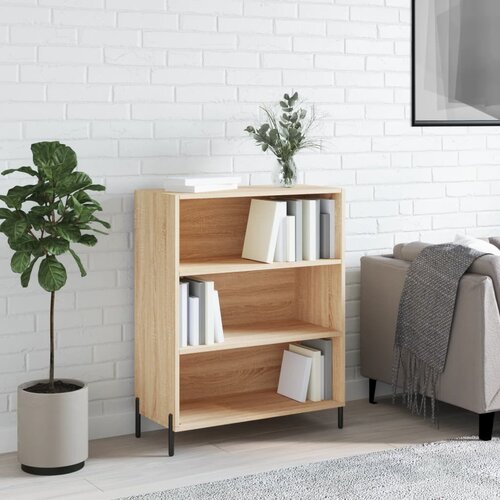 VidaXL Omarica s policami sonoma hrast 69,5x32,5x90 cm inženirski les Slike
