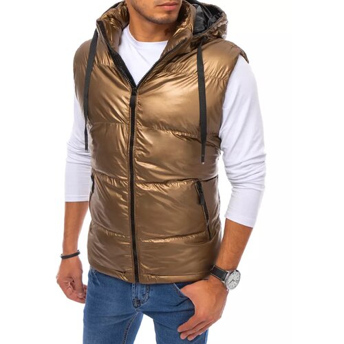 DStreet Brown men's vest TX3922 Slike