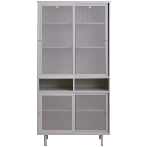 Unique Furniture Bijeli metalni ormar s kliznim vratima 90x180 cm Veep – Cijene