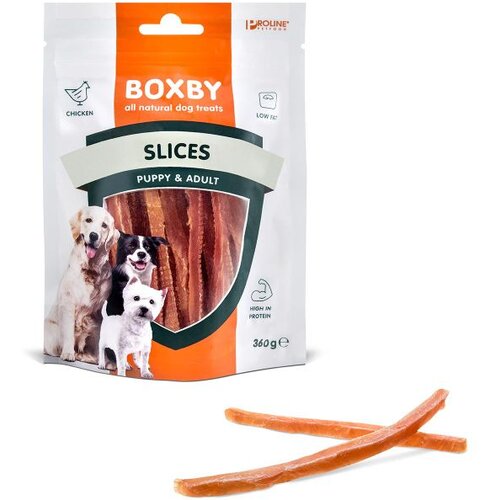 Boxby Poslastica za pse Puppy &amp;amp; Adult File, 360 g Slike