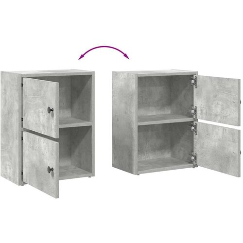 vidaXL Knjižna omara betonsko siva 40x24x52 cm inženirski les Cene