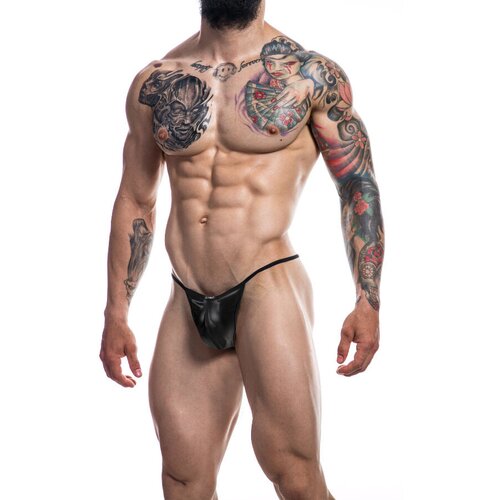 Cut4Men G-String Provocative Black Leatherette L Cene