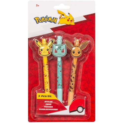 Pokemon komplet treh kemičnih svinčnikov s figuricami La Plume Doree Cene