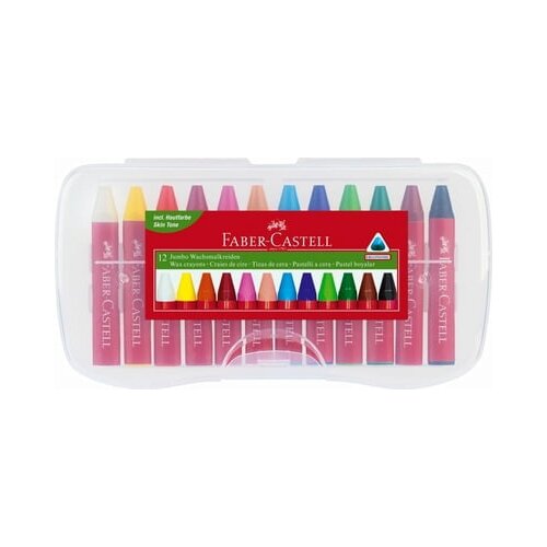 Faber-Castell Jumbo voščene barvice, 12 kosov Cene