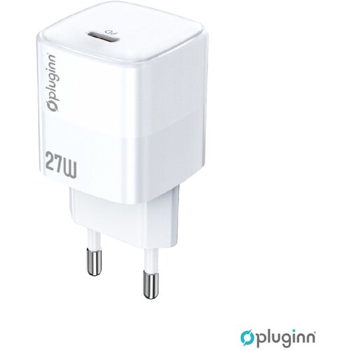  Kucni punjac Pluginn PI-D73-27w, PD 3.0, PPS, 27W sa PD Type C kablom beli CE Cene