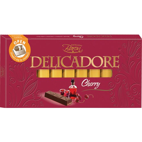 BARON DELICADORE Čokolada sa tre&amp;scaron;njom u &amp;scaron;tanglicama, 200g Slike