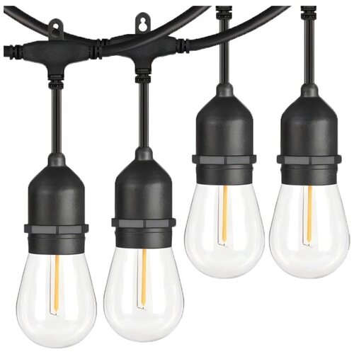  LED spoljašnji dekorativni niz 15xE27/1W/230V 15 m IP65 crna Cene