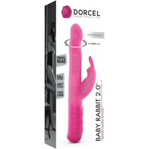 Dorcel Baby Rabbit 2.0 - punjivi vibrator za klitoris (ružičasti)