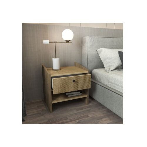 Hanah home noćni ormarić berlin walnut hazeran Slike