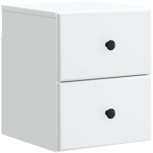  Noćni ormarić za montažu na zid 2 pcs Bijela 34 5 x 33 x 40 cm Slike