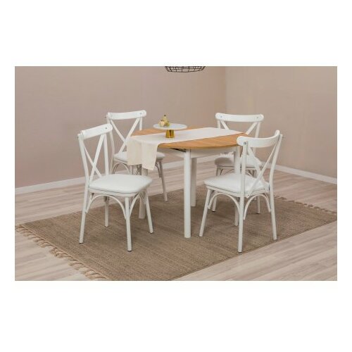 HANAH HOME trpezarijski sto i stolice oliver white oak Slike