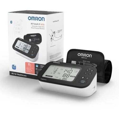 Omron M7 Intelli IT AFib HEM-7380T1-EBK tlakomjer za nadlakticu crni Slike