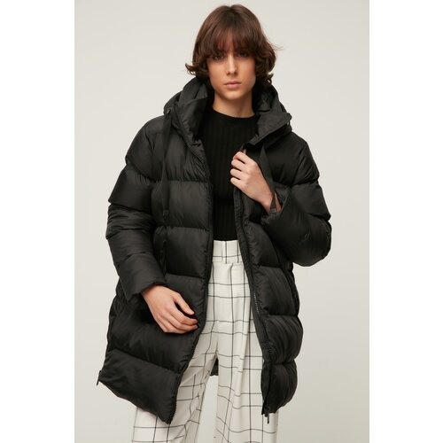 Trendyol Khaki Oversize Slit Zipper Detailed Inflatable Coat Slike