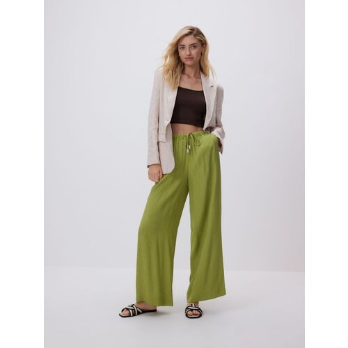 Reserved LADIES` TROUSERS - žutozeleno Slike