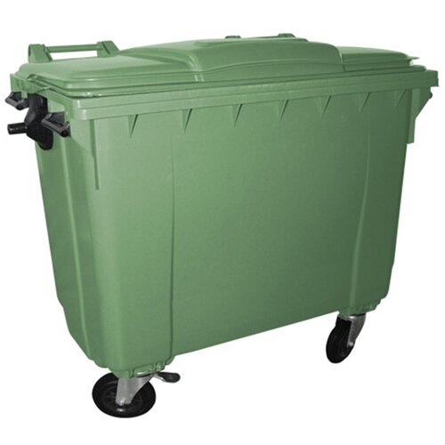  plastični kontejner 770l ravan poklopac zelena 6011-7 Cene