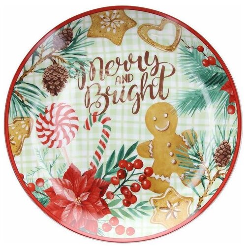 Tognana novogodišnji tanjir za posluživanje Gingerbread 30cm Slike