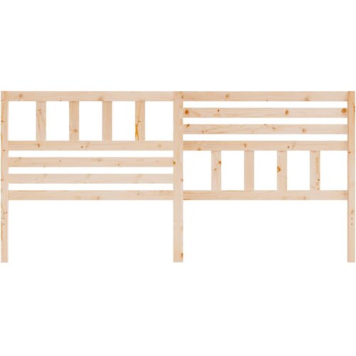  Uzglavlje za krevet 206 x 4 x 100 cm od masivne borovine Slike