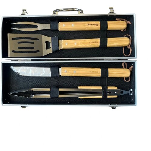 Grill King BBQ 4u1 set za ro&amp;scaron;tiljanje u kutiji Slike
