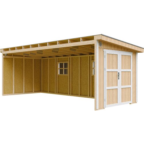 Timbela Vrtna hi&scaron;ica vrhunske kakovosti 14,3 m&sup2; - V231x248x648 cm - Brez tal in stranske stene - M941B-HARVEST HONEY, (5000117254) Cene