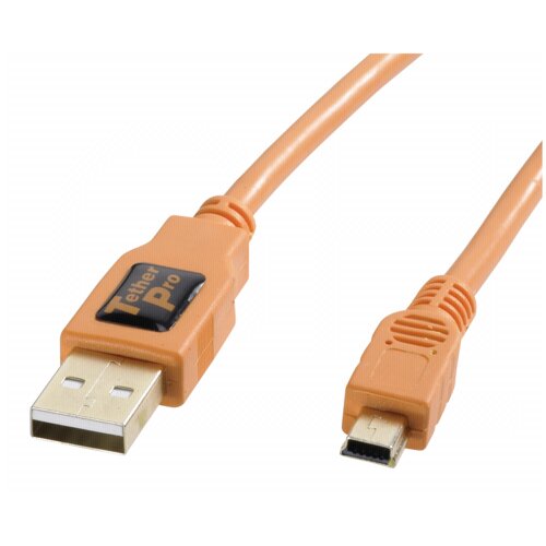 Tethertools TetherPro USB 2.0 A/MiniB 5 Pin 4,6m orange Cijene