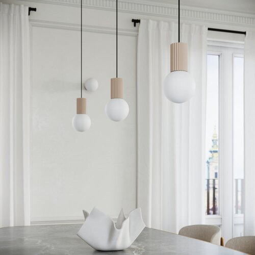 Nice Lamps smeđe-siva viseća svjetiljka sa staklenim sjenilom &amp;oslash; 12 cm orbital &amp;ndash; Slike