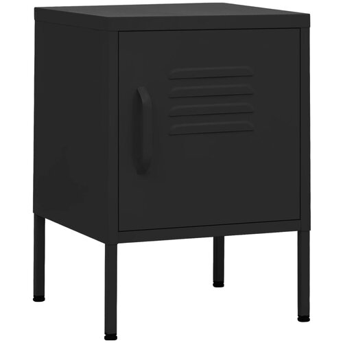 Maison Chic Nočna omarica - Nočna miza črna 35x35x51 cm jeklo, (21690006) Cene