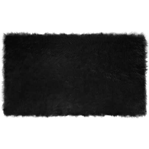  Tepih od umjetne ovčje kože TAFALLA Crna 100 x 200 cm Poliester Slike