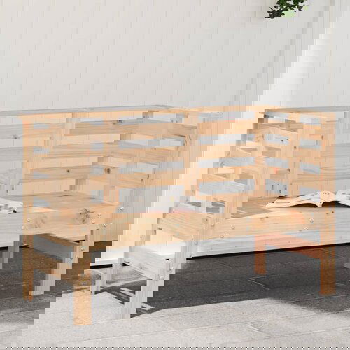 VidaXL Vrtna klupa 111 5 x 53 x 71 cm od masivne borovine Slike