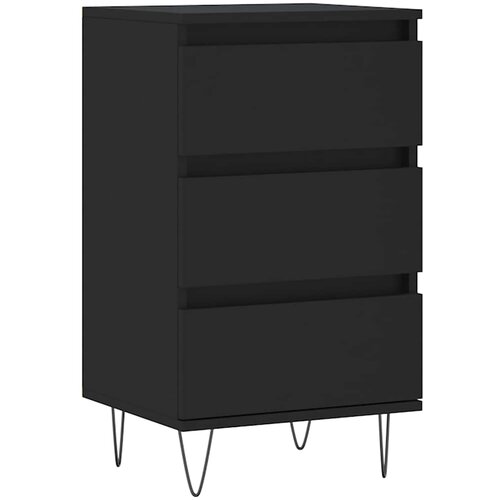  Komoda crna 40 x 35 x 70 cm od konstruiranog drva Slike