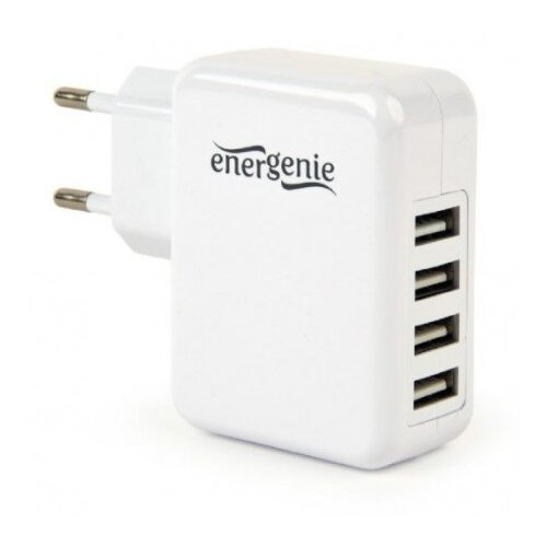 Gembird univerzalni strujni punjač GEMBIRD, 4-port, 5V, 3,1A, EG-U4AC-02, white Slike