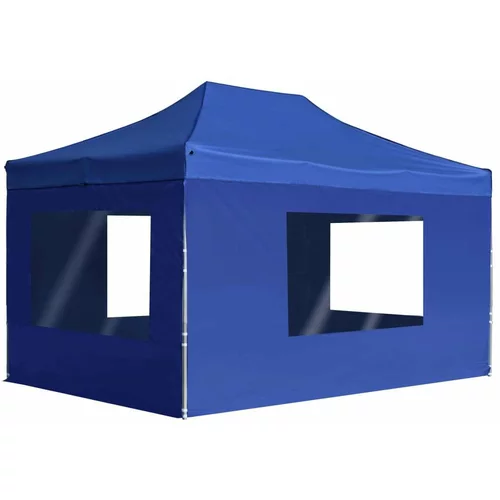  Profesionalni sklopivi šator za zabave 4 5 x 3 m plavi