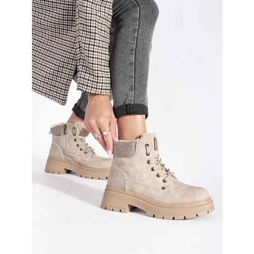 GOODIN Beige insulated women&amp;#039;s hiking boots Slike