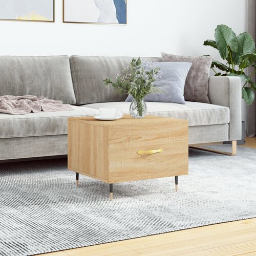 The Living Store Klubska mizica sonoma hrast 50x50x40 cm inženirski les - Klubska Mizica, (21573020) Cene