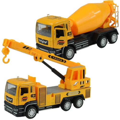 Magic Toys City Truck: Betonska mje&scaron;alica ili kamion s kranom za povlačenje unatrag 14cm Cijene