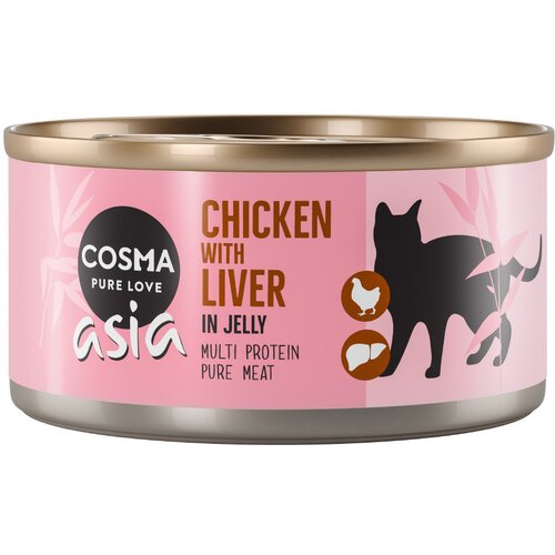 Cosma Ekonomično pakiranje Asia u želeu 24 x 170 g - Piletina s pilećim jetrima Slike