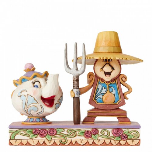 Enesco disney figura lepotica in zver gospa potts, (20839780) Slike