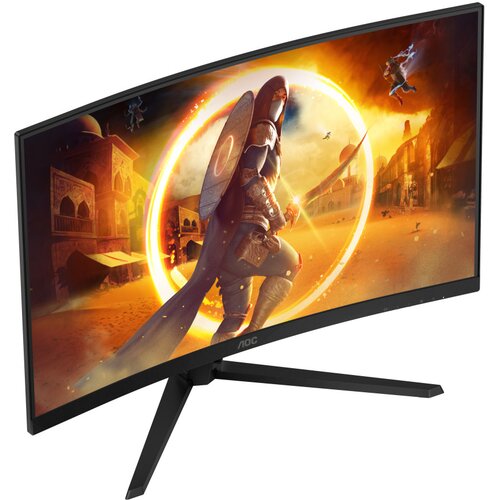 AOC Monitor 80 cm (31,5") CQ32G4VE 2560x1440 Curved Gaming 180Hz Fast-VA 0,5ms 2xHDMI DisplayPort sRGB124,2% AdaptiveSync HDR10, (21505781) Cene