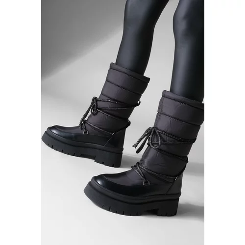 Marjin Snow Boots - Black - Flat