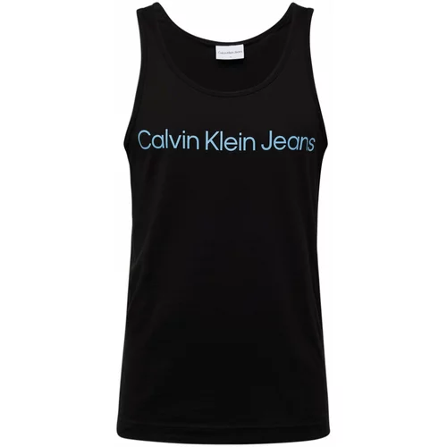 Calvin Klein Jeans Majica 'INSTITUTIONAL' svetlo modra / črna