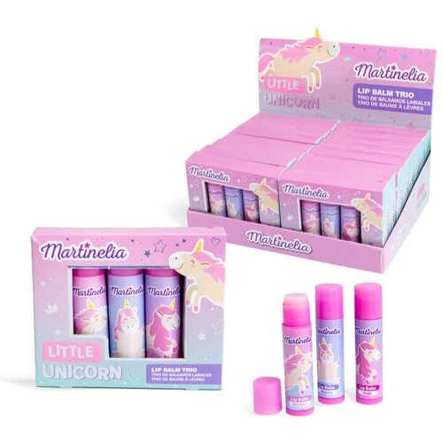 Martinelia Little Unicorn Lip Balm Trio balzam za ustnice za otroke 3 kos Slike