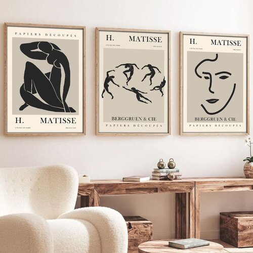 WALLXPERT huhu255 - 50 x 35 Multicolor Decorative Framed MDF Painting (3 Pieces) Cene