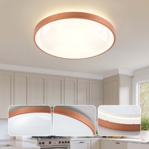 Brilagi LED prigu&amp;scaron;iva svetiljka GLASS POOL DOUBLE LED/80W/230V 60 cm bakarna + DO Slike