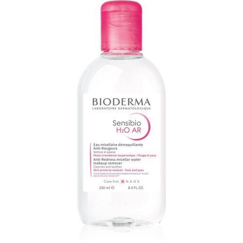 Bioderma Sensibio H2O AR micelarna voda za osjetljivo lice sklono crvenilu 250 ml Slike