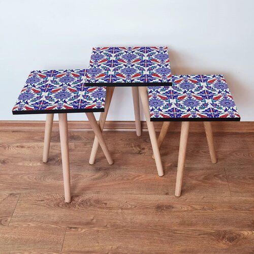 Hanah home set stolića za kafu 3Shp224, 3 dijela, šareni Cene