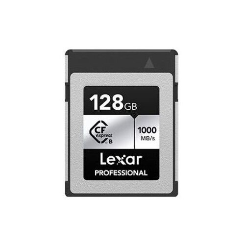 Lexar CFexpress 128GB Type B card Silver Serie, 1000MB/s read 600MB/s write Slike