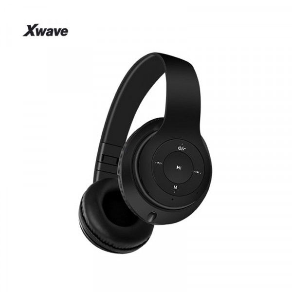 X Wave MX350 black BT stereo slusalice sa mikrofonom v4.2, FM radio,Baterija 200mAh, 8-9h razgovor, 10m udaljenost,Crna Cene