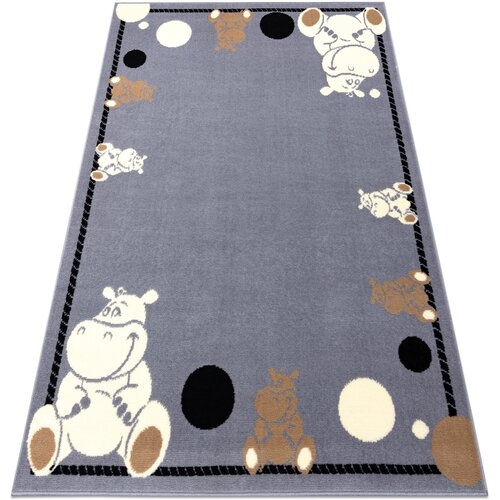 RugsX Preproge Preproga BCF FLASH Hippo 3993 - Hipopotamus, 140x190 cm Siva Cene