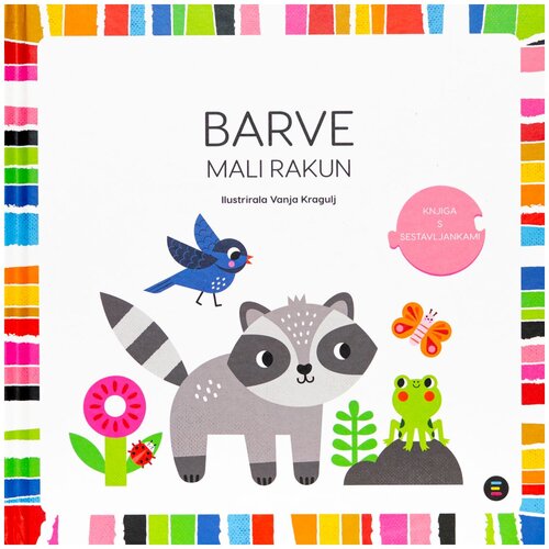 Epistola Založba Barve. Mali rakun: knjiga s sestavljankami Slike