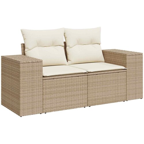  Set sofe 7 kom. Bež i krem bijela 55 x 55 x 69 cm 255 x 255 x 85 cm Slike